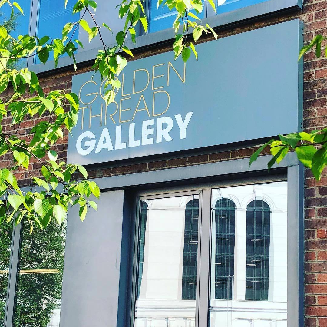 Golden Thread Gallery Exterior Sign Visible